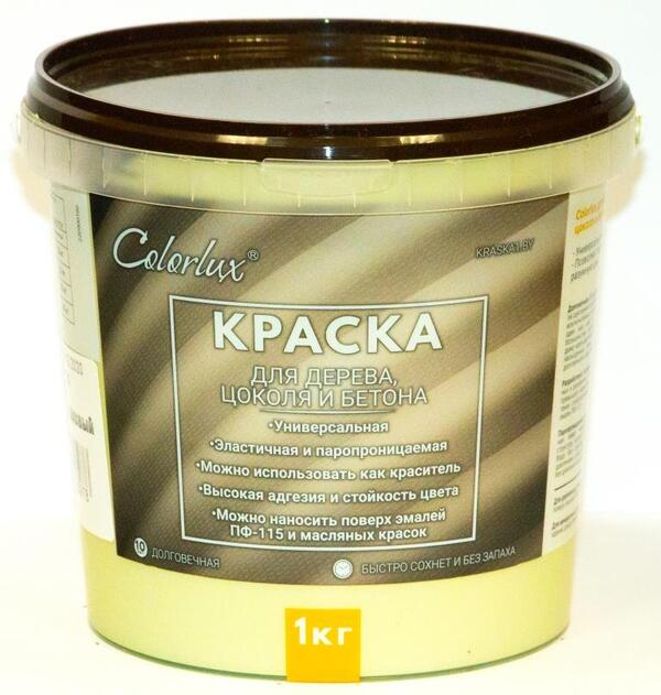 Краска ВД-АК-11 Colorlux для цоколя и дерев. поверх. фисташковый 2,5 к