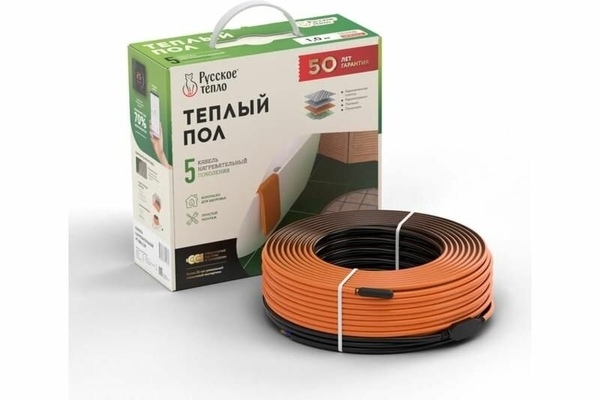 Кабель нагревательный Русское тепло РТ-1190-57,0