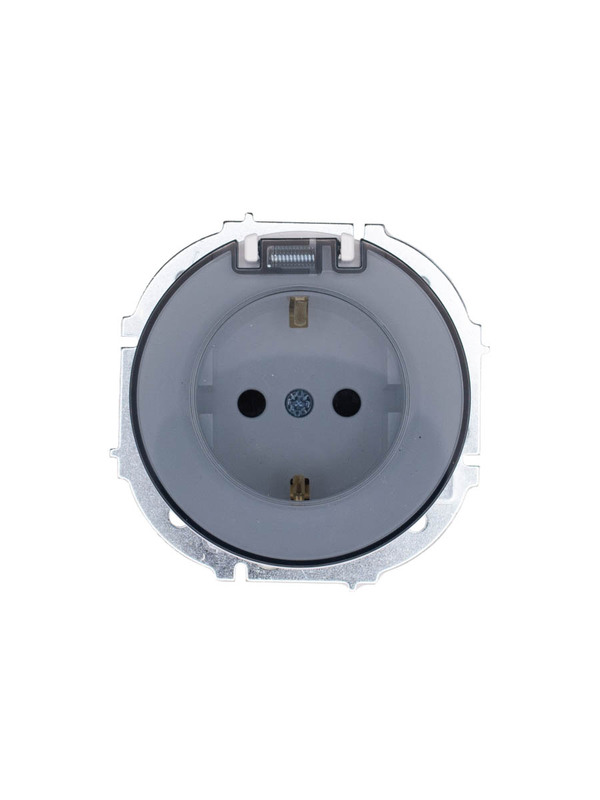 Розетка Lezard Osen 1-гн с/з с/кр IP44 (без рамки) белый 743-0288-123B