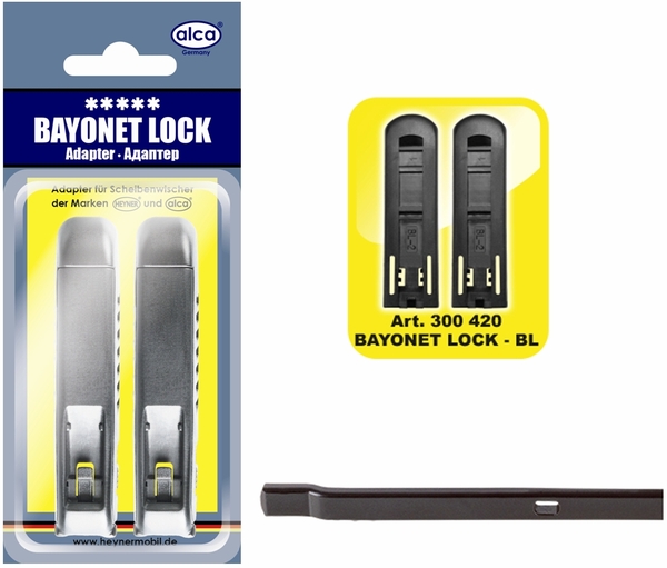 Адаптер для щетки стеклоочистителя BAYONETT LOCK ALCA 300/42, 2 шт