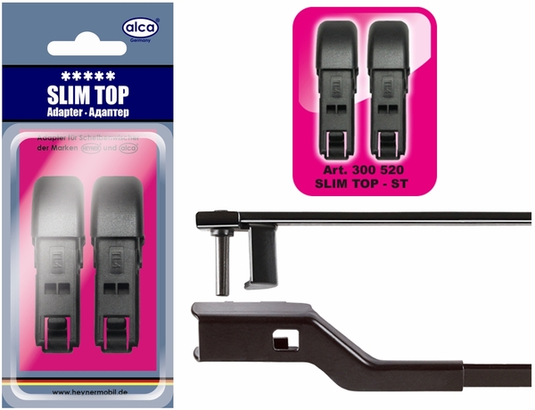 Адаптер для щетки стеклоочистителя SLIM TOP ALCA 300/52, 2 шт