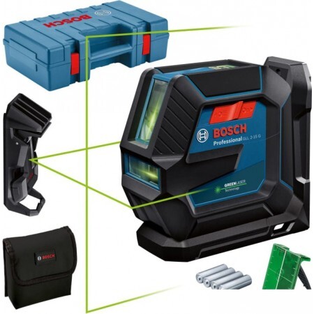 Лазерный нивелир Bosch GLL 2-15 G Professional 0601063W02 (LB 10 + DK 