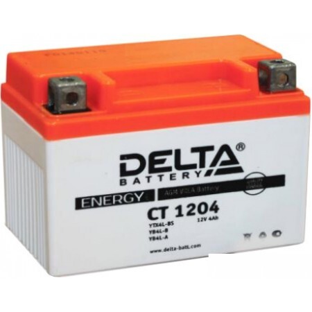 Мотоциклетный аккумулятор Delta CT 1204 (4 А·ч)