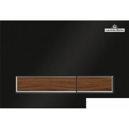 Панель смыва Lavinia Boho Relfix 38050602 (матовый черный/темное дерев
