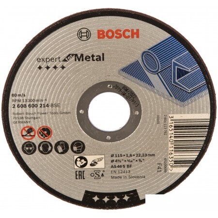 Отрезной диск Bosch Expert for Metal 2608600214