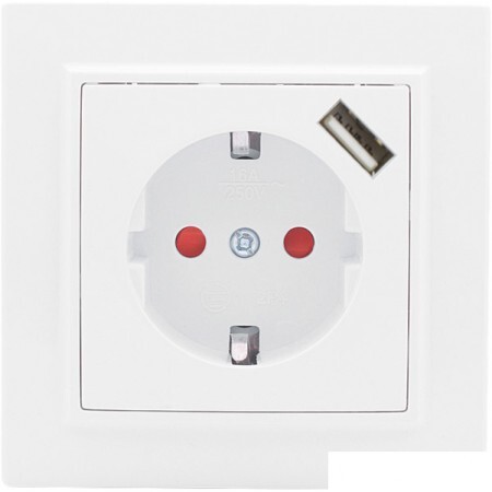 Розетка EKF Basic Минск ERR16-028-100-USB