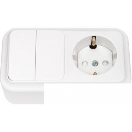 Выключатель Bylectrica Пралеска 2В-РЦ-579 (белый)