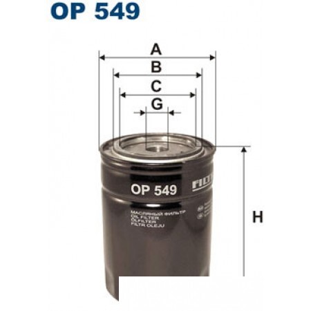 Масляный фильтр Filtron OP 549