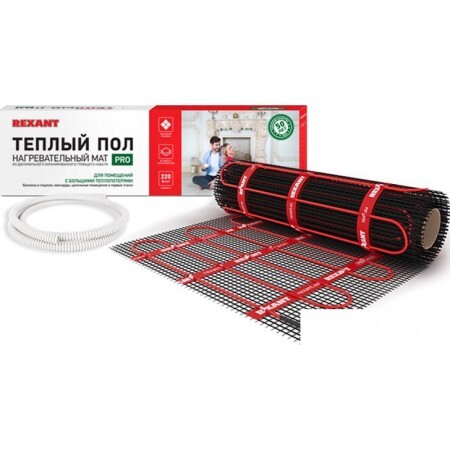 Нагревательный мат Rexant Pro RNX-5.0-1100 5.0 кв.м. 1100 Вт