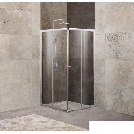 Душевой уголок BelBagno UNIQUE-A-2-75/90-C-Cr (прозрачное стекло)