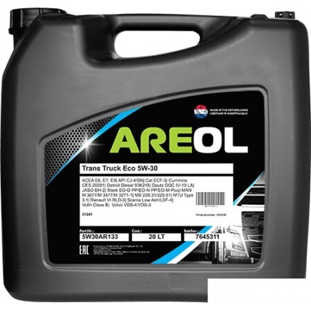 Моторное масло Areol Trans Truck Eco 5W-30 20л