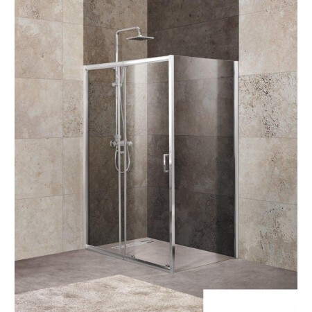 Душевой уголок BelBagno UNIQUE-AH-1-100/115-100-C-Cr (прозрачное стекл