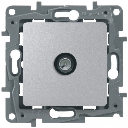 Розетка Legrand Etika 672465 (алюминий)