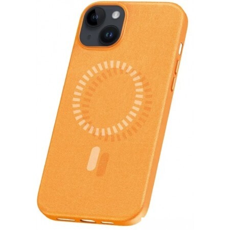 Чехол для телефона Baseus Fauxther для iPhone 15 660152094B (оранжевый