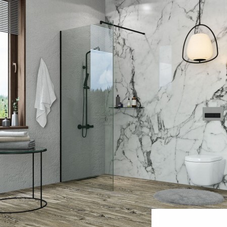 Стеклянная шторка для ванны Benetto BEN-602 BLC
