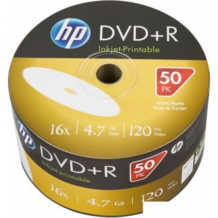 DVD+R диск HP 4.7Gb 16x 69304 (50 шт.)