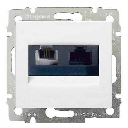 Розетка компьютерная Legrand Valena 770080 (белый)
