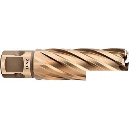 Сверло корончатое Lenz 55х55мм, HSS-XE/с покрытием, W19/Nitto