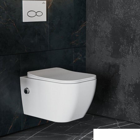Унитаз подвесной Roxen Cube Bidet 530135-01X Rimless Soft Close с функ