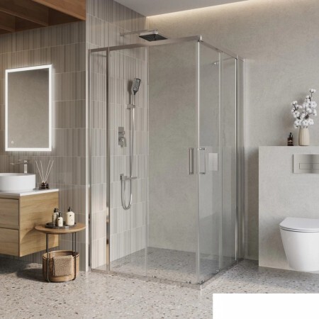 Душевой уголок BelBagno LUCE-A-22-90+30-C-Cr