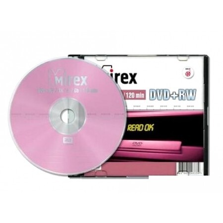 DVD+RW диск Mirex 4.7Gb 4x UL130022A4S (1 шт.)