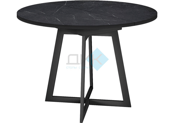 Стол обеденный Dikline RDBS100X Black W100