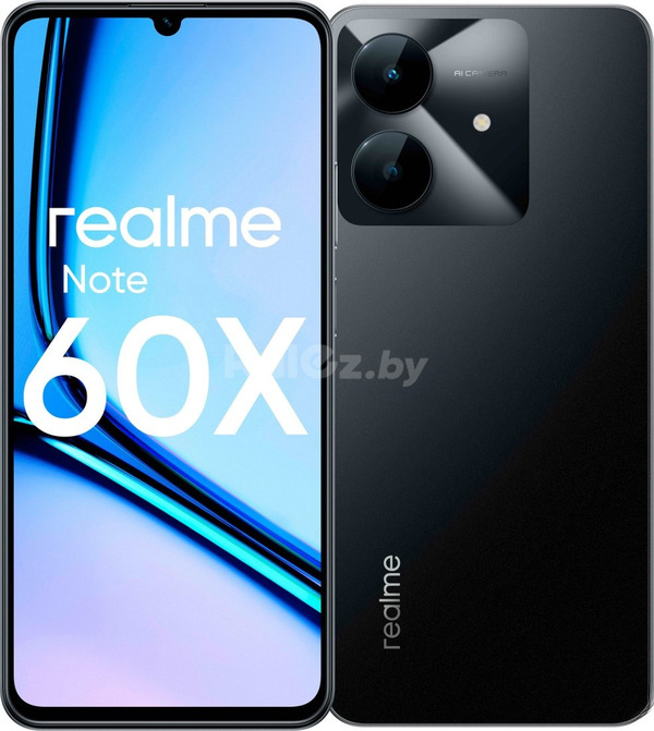 Смартфон Realme Note 60x RMX3938 3GB/64GB (черный)
