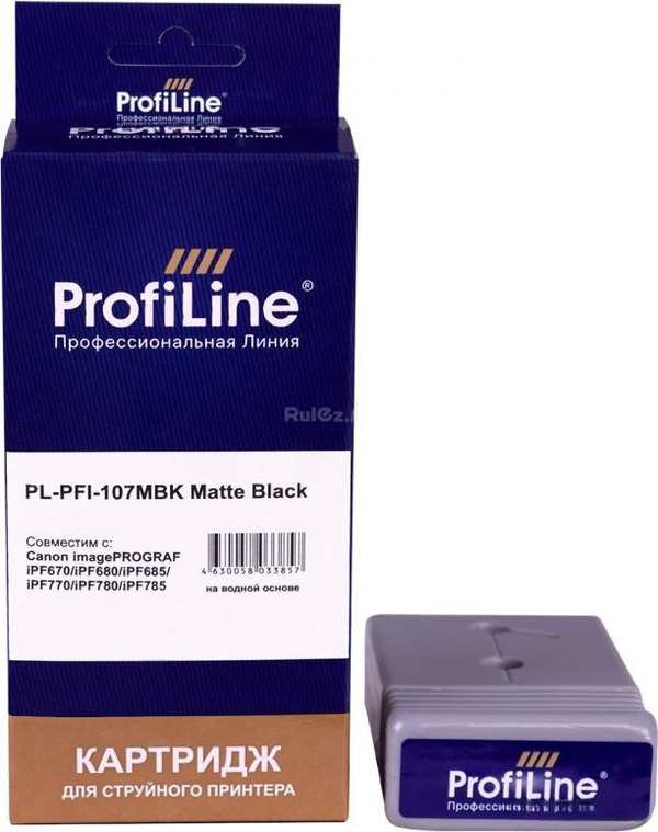 Картридж ProfiLine PL-PFI-107MBK (аналог Canon PFI-107MBK_MBK)