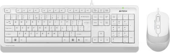 Офисный набор A4Tech Fstyler F1010 (белый/серый)