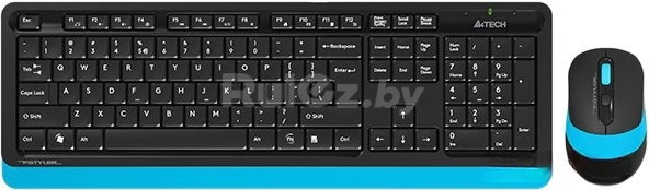Офисный набор A4Tech Fstyler FG1010 (черный/синий)