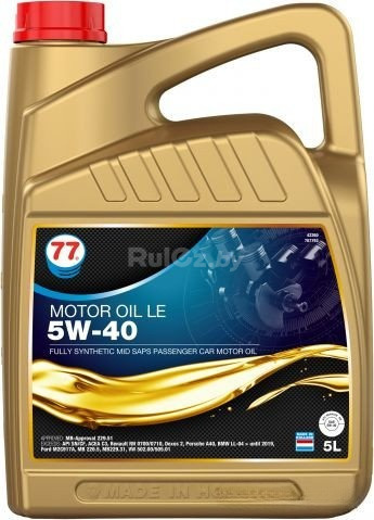 Моторное масло 77 Lubricants LE 5W-40 5л