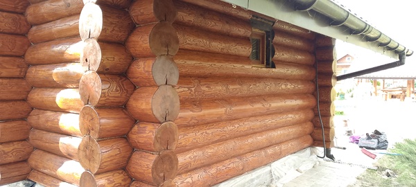 Шлифовка дерева, срубы